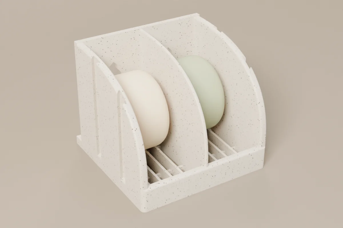 The 2-Box Soap Holder in Marble.