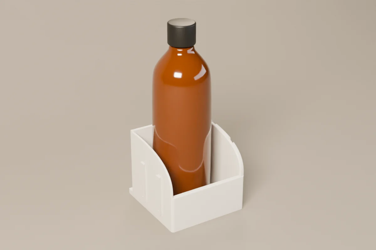 The Bottle Holder in White.