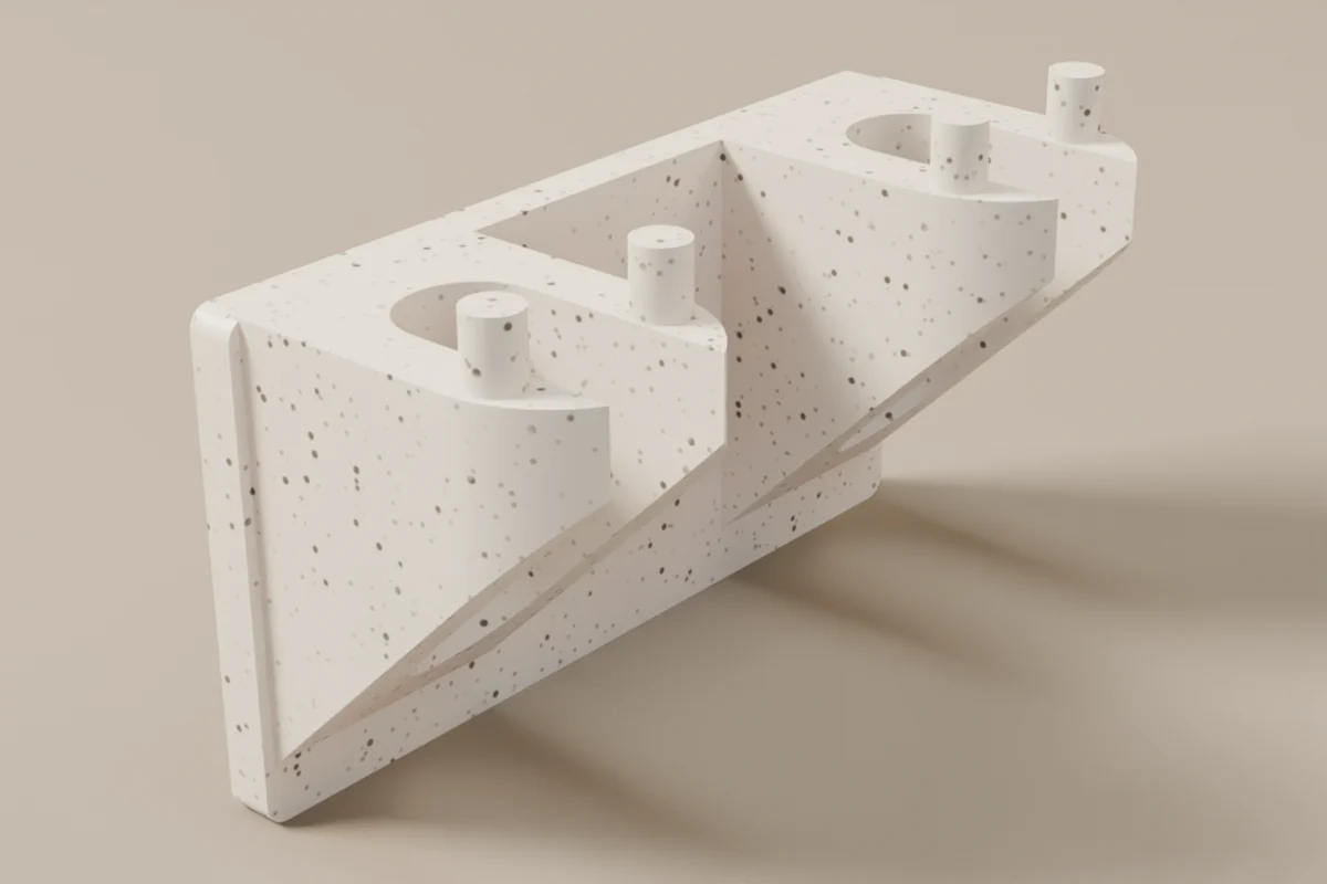 The Razor Holder in Marble.